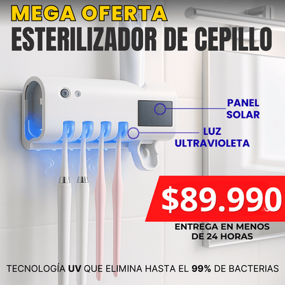 Porta cepillo solar esterilizador