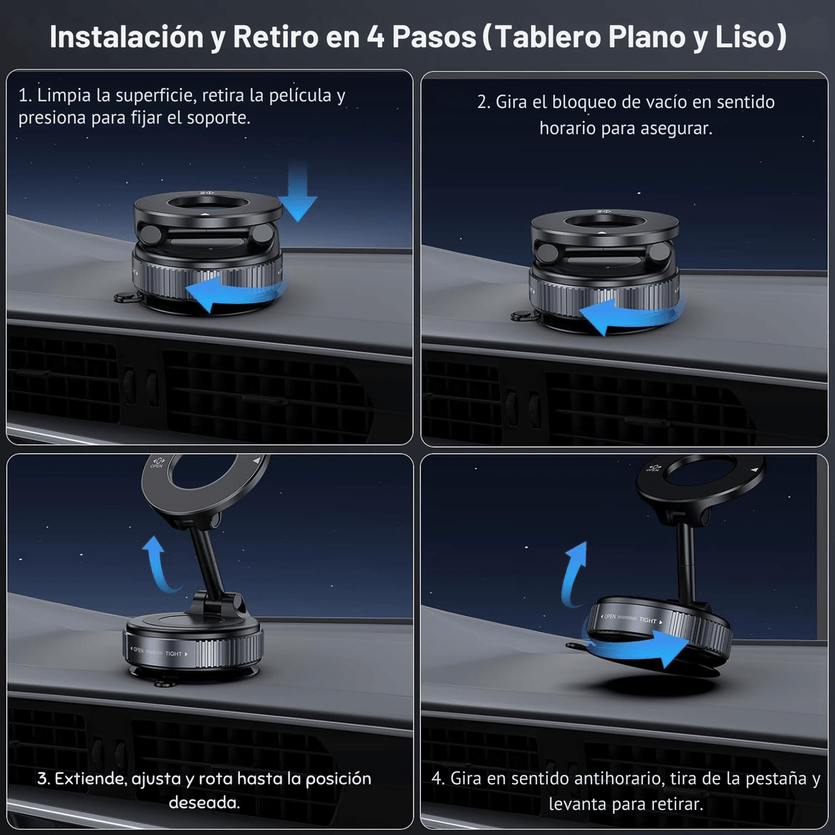 GripMag – Soporte Magnético con Ventosa para Celulares