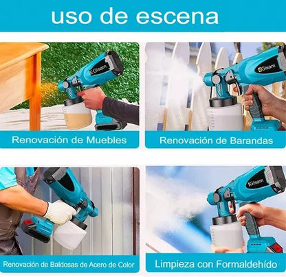 Paint Pro Pistola Pulverizadora Eléctrica Inalámbrica de Alta Potencia - [PROMOCIÓN DISPONIBLE SOLO HOY]