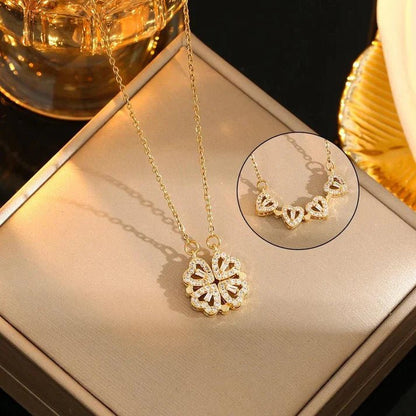 Monaky Collar Trébol Corazón + Caja de Regalo - [PROMOCIÓN DISPONIBLE SOLO HOY]