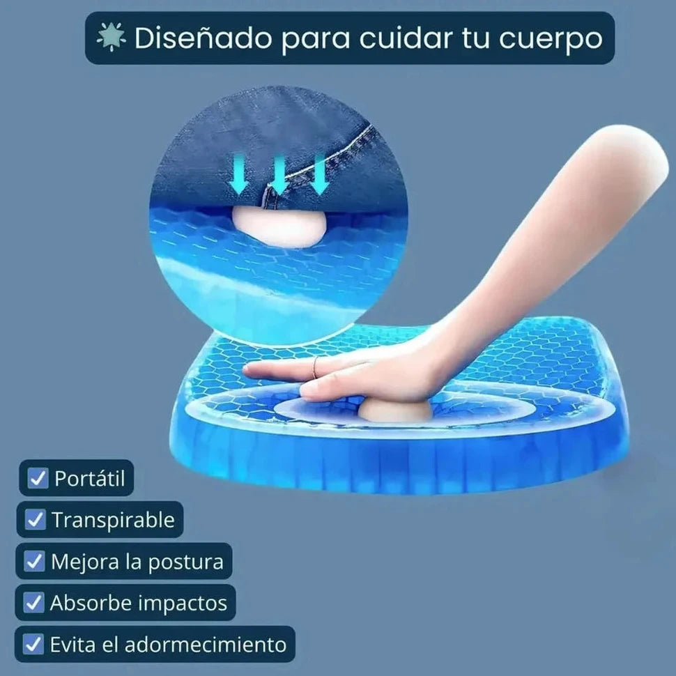 Comfort Gel: Cojín de alivio profundo para tu espalda