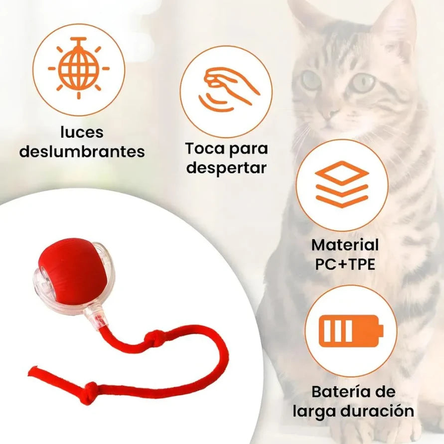 Pelota Interactiva con Cola para Mascotas Quema sus energías y - Imagen 2
