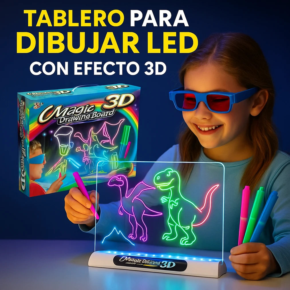 Tablero Mágico LED - Diversión y aprendizaje sin pantallas
