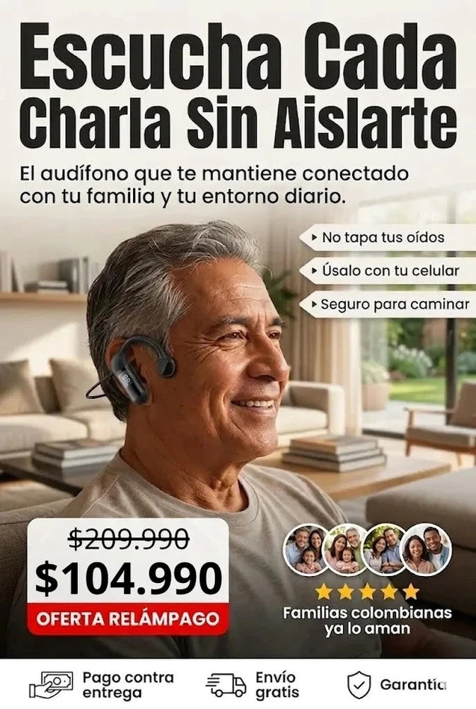 EcoVibe Pro - Audifono de  Conduccion Osea Seguridad y Oídos Libres